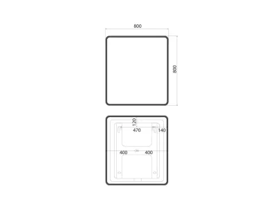 Зеркало с подсветкой IDDIS Cloud X 80 см (CLX8000i98)