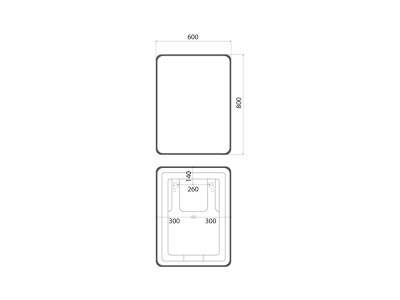 Зеркало с подсветкой IDDIS Cloud X 60см
