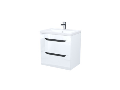 Тумба с умывальником, подвесная, 60 см, белый, Ray, IDDIS, RAY60W0i95K