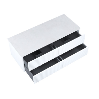 Тумба подвесная со столешницей без отверстий IDDIS Aiger 120 см, белый (AIG12W1i95K)