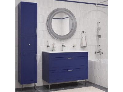 Тумба IDDIS с умывальником, напольная, 60 см, синий, Oxford (OXF60N0i95K)