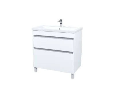 Тумба с умывальником, напольная, 80 см, белый, Zodiac X, IDDIS, (ZDX80WFi95K)