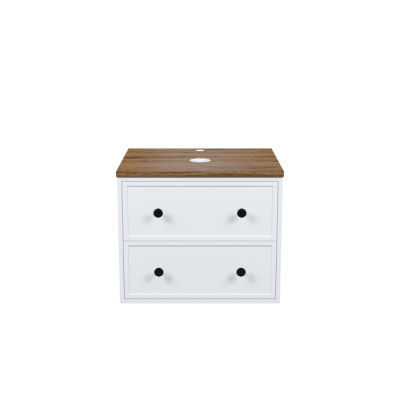 Тумба подвесная со столешницей МДФ, макадамия орех 60 см IDDIS Torr белый матовый (TOR60WMi95K)