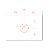 Тумба Runo Вудлайн 65 подвесная темно-серая/серая под накладной умывальник (00-00004898)