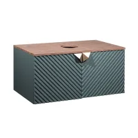 Тумба Runo Андорра 70 графит дуб коньячный подвесная под накладной умывальник (00-00004646)