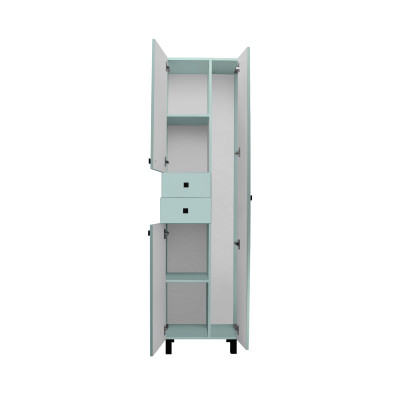 Шкаф-колонна Runo 50 правый бирюзовый (00-00004890)