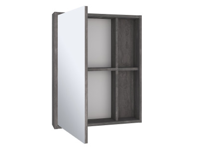Зеркальный шкаф Runo железный камень Эко 52 (00-00001324)