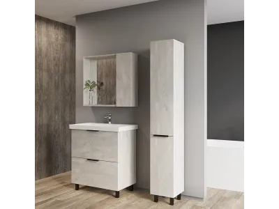 Тумба VIANT "Берлин" MODUO 60 2 ящика цемент 444х570х820 (VBER60MDC-T2Y)
