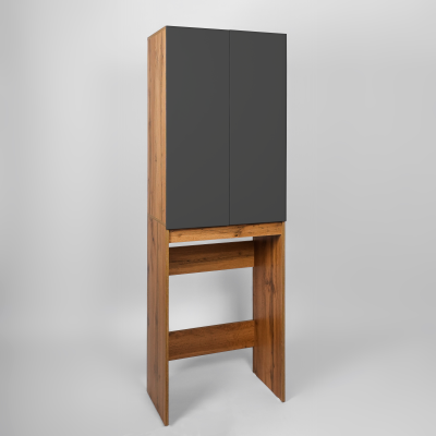 Шкаф VIANT  "Бостон" разборный для с\м графит 380х645х1900 (VBOS645G-SHSM)
