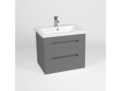 Тумба VIANT "Марсель" COMO 50 2 ящика подвесная графит 380х460x500 (VMAR50COG-T2YP)