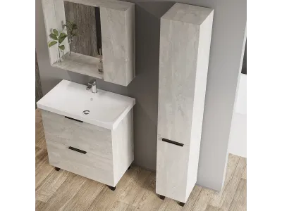 Тумба VIANT "Берлин" MODUO 60 2 ящика цемент 444х570х820 (VBER60MDC-T2Y)
