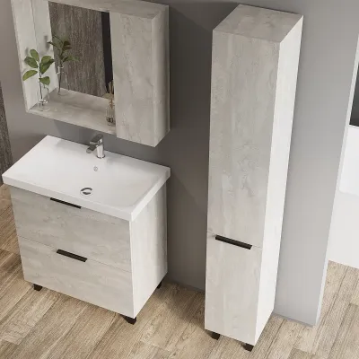 Тумба VIANT "Берлин" MODUO 60 2 ящика цемент 444х570х820 (VBER60MDC-T2Y)
