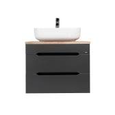 'Подвесная Тумба VIANT "Марсель" 2 ящика со столешницей L66 графит 502х664х516 (VMAR66NG-T2YP)'
