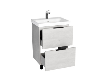 Тумба VIANT "Берлин" MODUO 60 2 ящика цемент 444х570х820 (VBER60MDC-T2Y)
