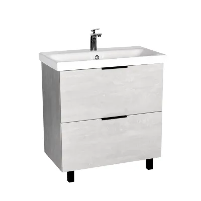 Тумба VIANT "Берлин" MODUO 80 2 ящика цемент 441х766х820 (VBER80MDC-T2Y)
