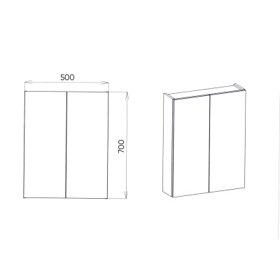 Зеркальный шкаф VIANT 