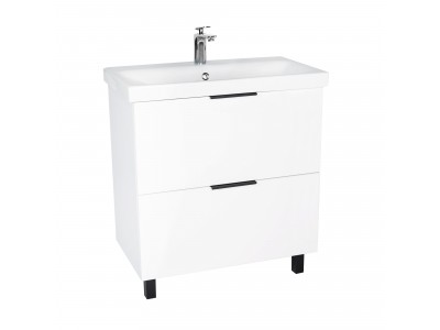 Тумба VIANT "Берлин" MODUO 80 2 ящика белая 441х766х820 (VBER80MDBEL-T2Y)
