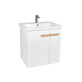 Тумба VIANT "Мюнхен" COMO 80 2 ств подвесная белая 425х760х620 (VMUN80COBEL-T2STP)
