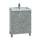 Тумба VIGO Geometry под раковину Geometry 600-0-2 (Como) бетон (015 бетон)