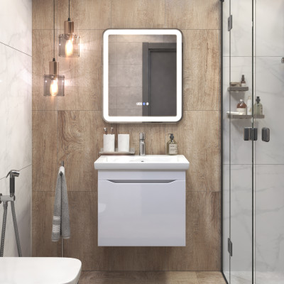 Тумба VIGO Grani под раковину Grani 600-0-1 (Como) навесная (057 белый)