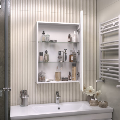 Шкаф VIGO навесной Geometry Comfort 600 с зеркалом (220)