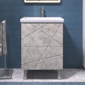 Тумба VIGO Geometry под раковину Geometry 600-0-2 (Como) бетон (015 бетон)