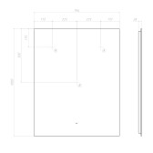 Зеркало VIGO Quadro Comfort 800 (145)