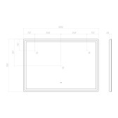 Зеркало VIGO Geometry Comfort 1000  (064)