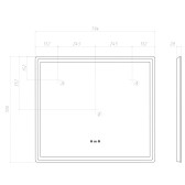 Зеркало VIGO Geometry Step 800 (234)