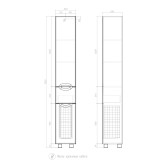 Шкаф VIGO Callao 300 с бельевой корзиной (pn.CAL.30)