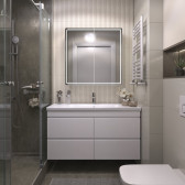 Шкаф VIGO навесной Geometry Comfort 800 с зеркалом (221)