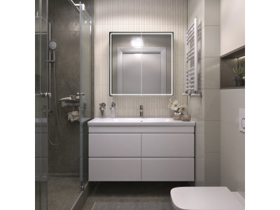 Шкаф VIGO навесной Geometry Comfort 800 с зеркалом (221)