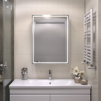 Шкаф VIGO навесной Geometry Comfort 600 с зеркалом (220)