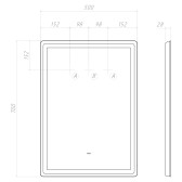 Зеркало VIGO Geometry Classic 500 (70)