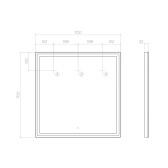 Зеркало VIGO Geometry Comfort 700  (060)