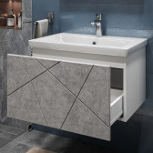 Тумба VIGO Geometry под раковину Geometry 700-0-1 (Como) навесная бетон (034 бетон)