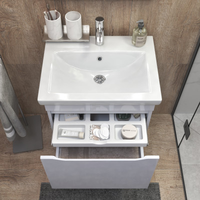 Тумба VIGO Grani под раковину Grani 600-0-1 (Como) навесная (057 белый)