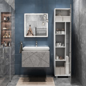 Тумба VIGO Geometry под раковину Geometry 700-0-1 (Como) навесная бетон (034 бетон)