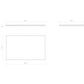 Столешница VIGO Urban 800 для стир.машины/раковины (st.URB.80)