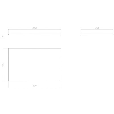 Столешница VIGO Urban 800 для стир.машины/раковины (st.URB.80)