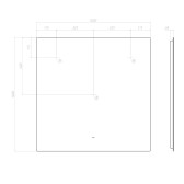 Зеркало VIGO Quadro Comfort 1000 (146)