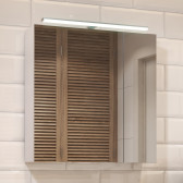 Шкаф VIGO навесной с зеркалом Plaza 700 со светильником (zsh.PLA.70.El)