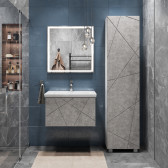 Тумба VIGO Geometry под раковину Geometry 700-0-1 (Como) навесная бетон (034 бетон)