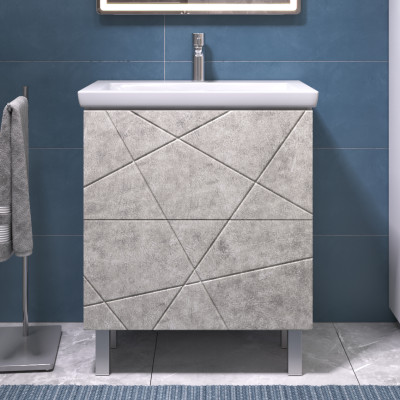 Тумба VIGO Geometry под раковину Geometry 700-0-2 (Como) бетон (016 бетон)