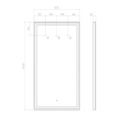 Зеркало VIGO Roberta Comfort 600 (167)