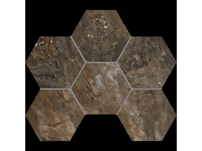 Мозаика BR04 Hexagon 25x28,5 полир.
