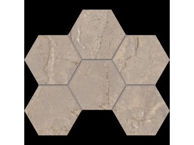 Мозаика BR02 Hexagon 25x28,5 полир.
