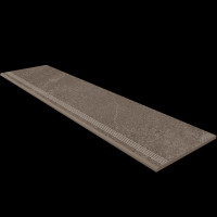 Ступень GB03-30x120x10-Непол. (с насечками) Anthracite

