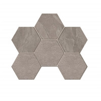 Мозаика LN02/TE02 Hexagon 25x28,5 непол. Grey
