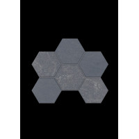 Мозаика LN04/TE04 Hexagon 25x28,5 непол. Black

